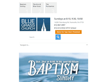 Tablet Screenshot of bluegrassumc.org